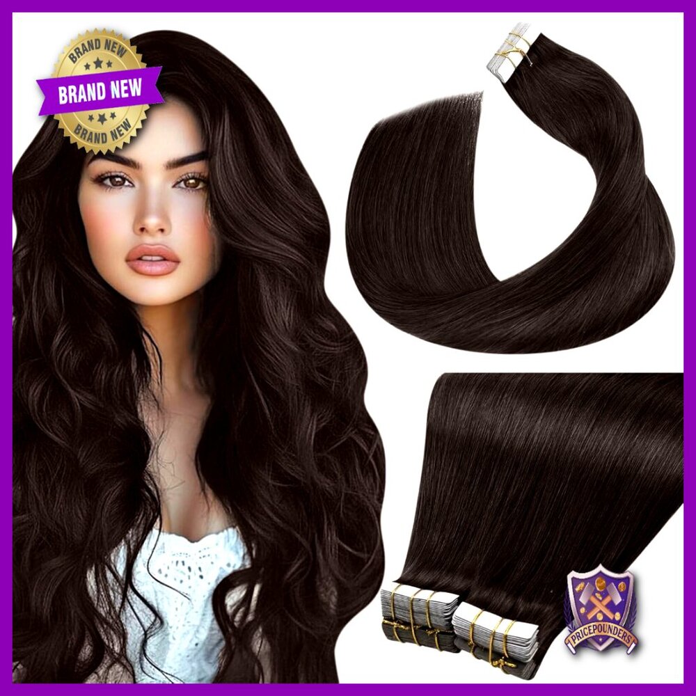 Human Hair Tape-In Extensions Seamless Lightweight Natural Look Voluminous